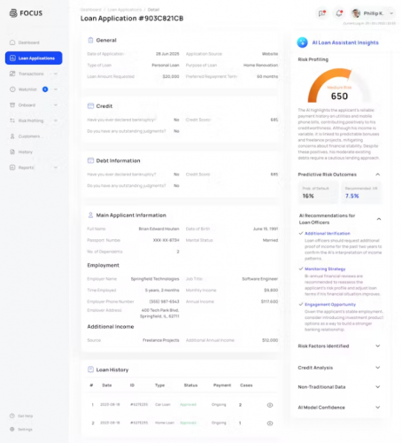 Introducing Global Bank's AI-Driven Financial Suite screenshot 3