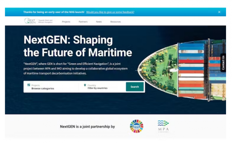 NextGEN Global Decarbonisation Initiative. screenshot 2