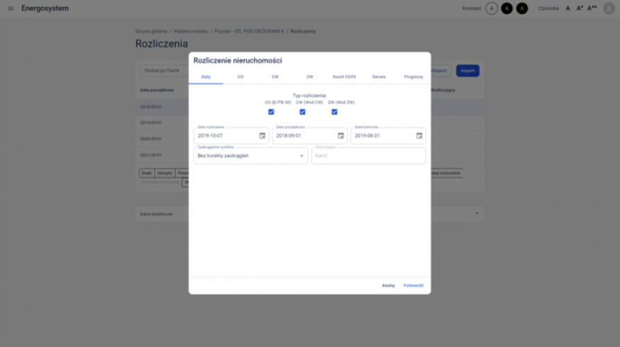 ESYS 3.0 - Heating Cost Accounting System screenshot 2