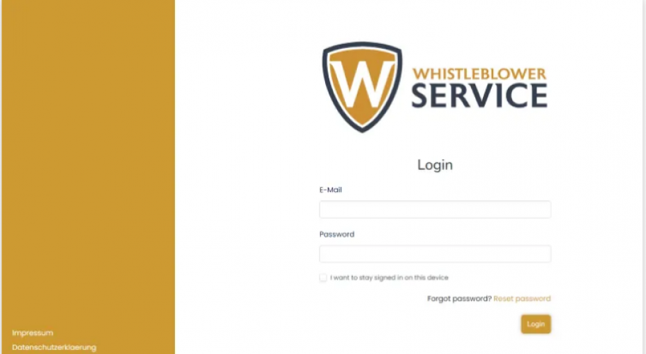  WHISTLE BLOWER APPLICATION screenshot 1