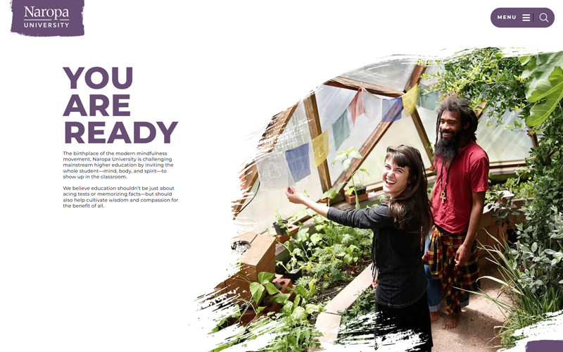 Naropa University: Web Migration Success  screenshot 2