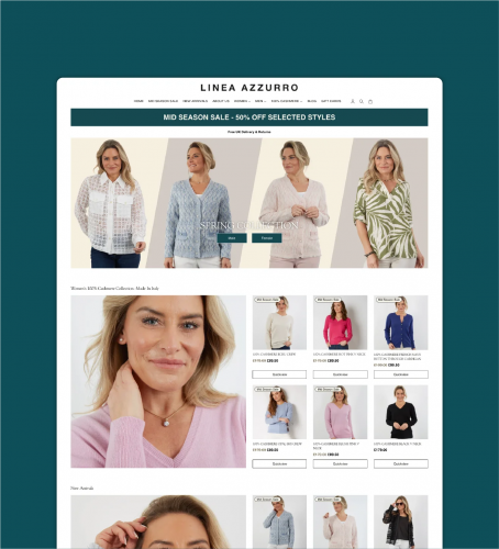 Growth marketing project for E-commerce clothing brand Linea Azzurro. screenshot 4