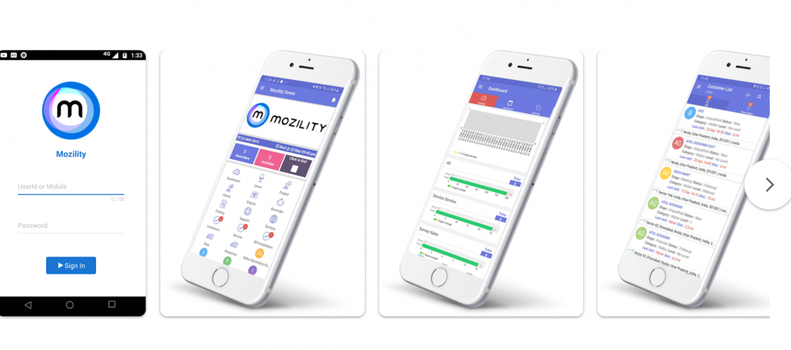 Mozility Application Development screenshot 1