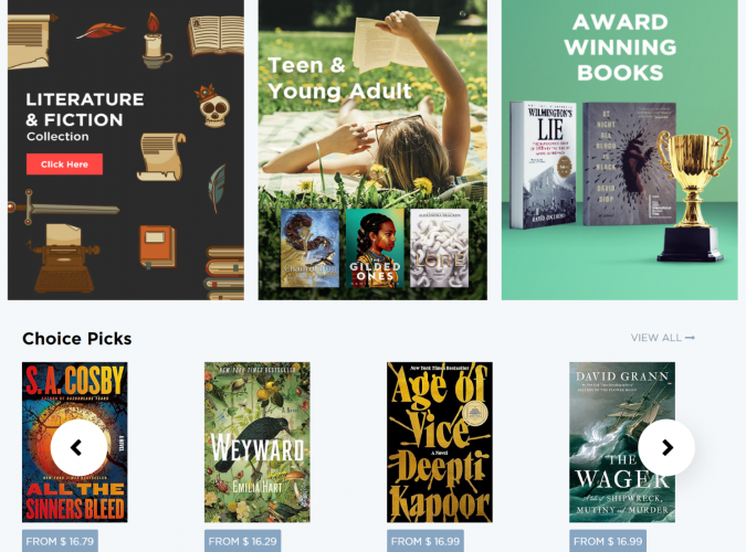 Ample Reads Custom Website Development screenshot 1