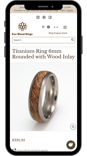 EcoWoodRings - Migration to Shopify screenshot 3