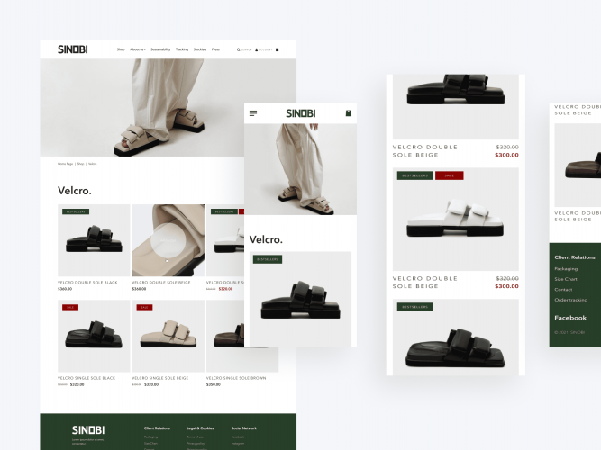 SINOBI | Custom Shopify development screenshot 3