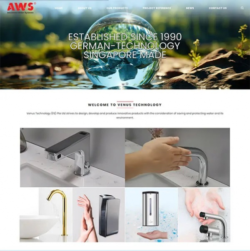 Corporate Website Design - Venustec screenshot 1