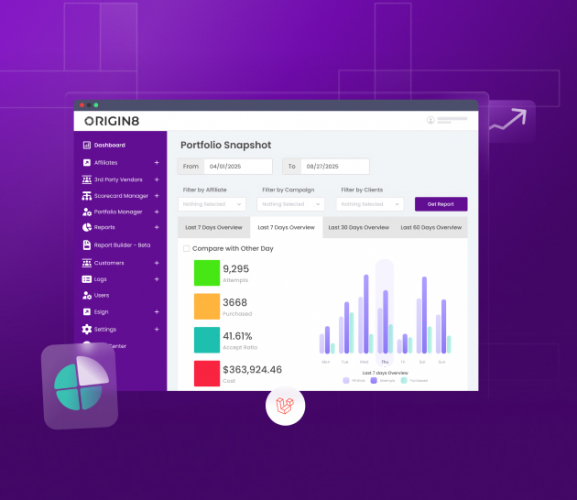 Origin8 – Real-Time Loan Decisioning Platform screenshot 1