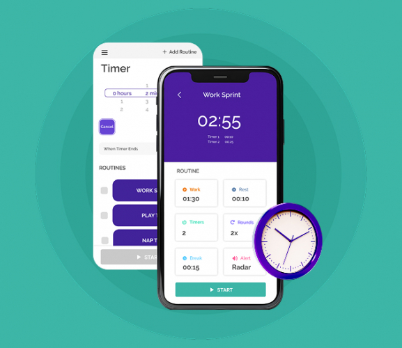 Timer Clock X – Fitness Routine Scheduler App screenshot 1