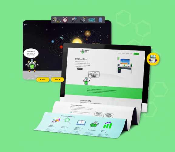 SuperSci – Interactive EdTech Learning Platform screenshot 1