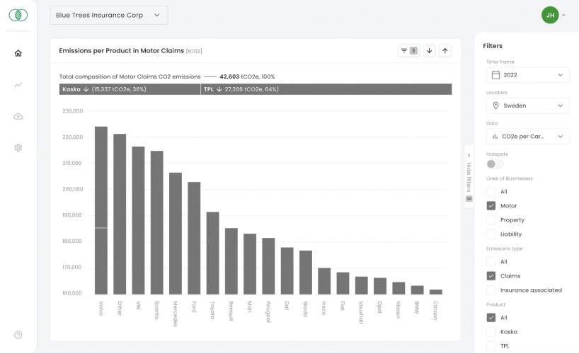 CLAIMS CARBON screenshot 2