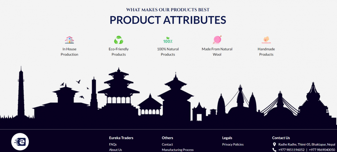 Eureka Traders: Felt E-commerce Website Design & Marketing screenshot 2