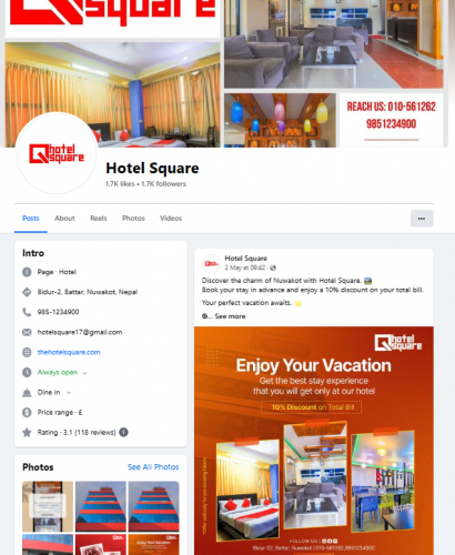 Hotel Square : Social media Management & Branding screenshot 1