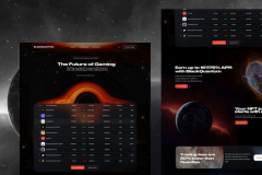 Space Themed Landing Page