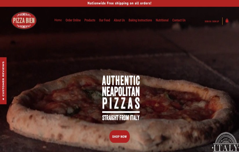 Ecommerce SEO Portfolio - Pizza Bien - Google USA National Search Ranking | Freelancers HUB screenshot 1