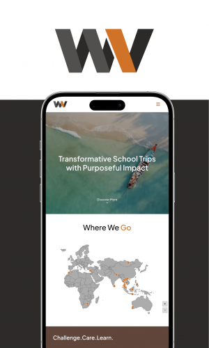 Website Design for World Volunteer screenshot 1