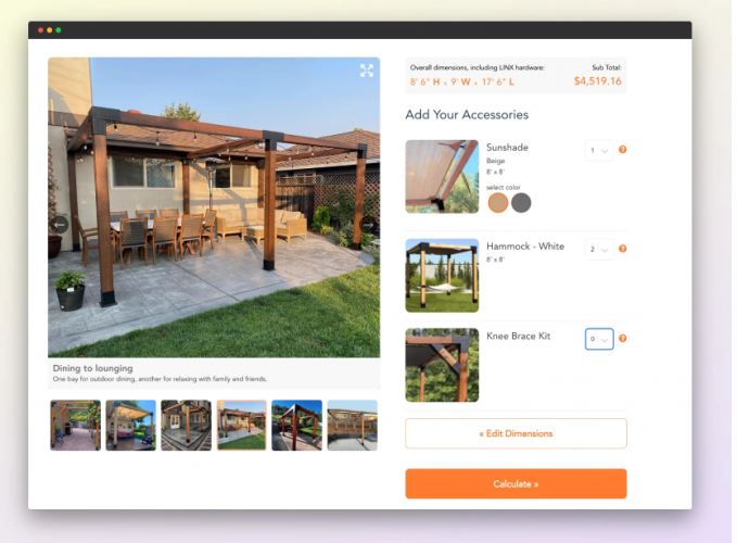 Pergola Planner Empowering DIY Pergola Customization and Purchase. screenshot 1