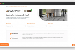 Deckmatch Simplifying Deck Plug and Screw Selection for DIY Home Center Customers.