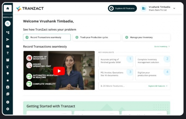 Tranzact screenshot 1