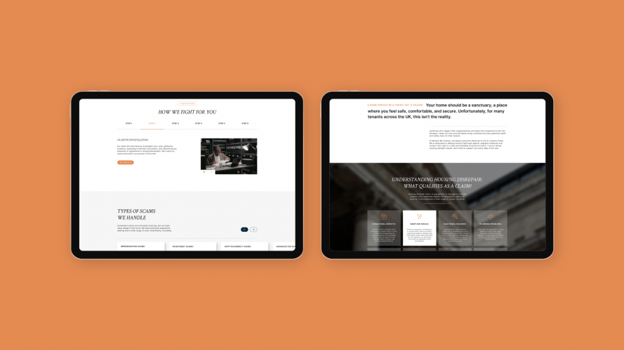 Website & brand Identity for Reclaim My Finance screenshot 2