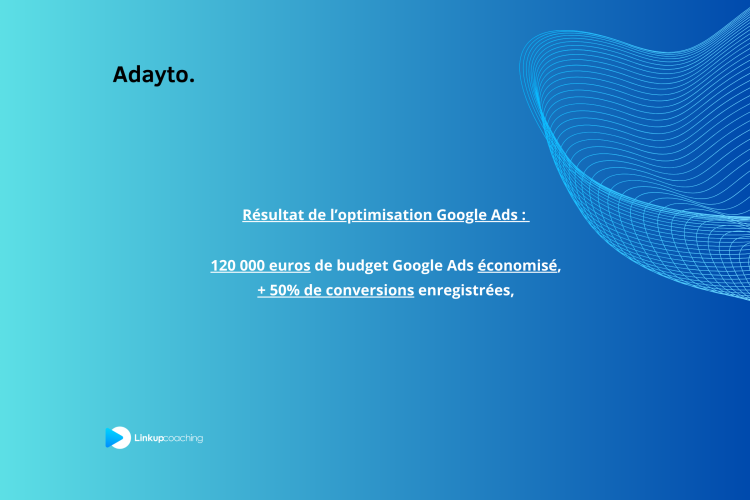 120 000 euros de budget Google Ads économisé screenshot 1