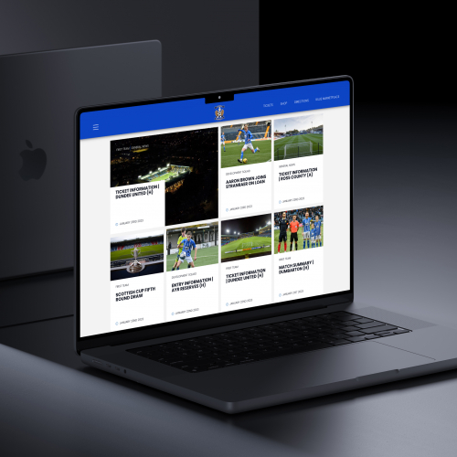Scottish Premier League Football Club Website Build & Digital Partnership screenshot 4
