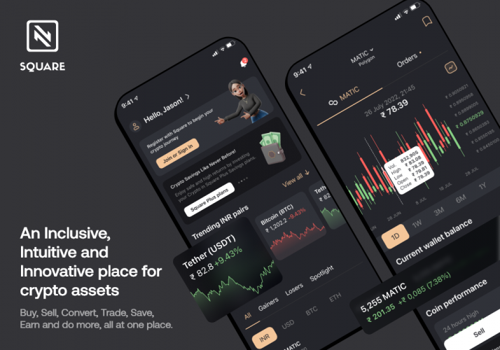 Square - Crypto Exchange & Conversion App screenshot 1