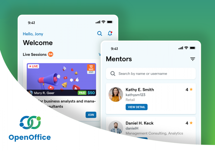 Open Office: E-Learning App for Live Sessions screenshot 1