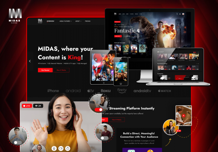 Midas - Ultimate OTT Entertainment Platform screenshot 1