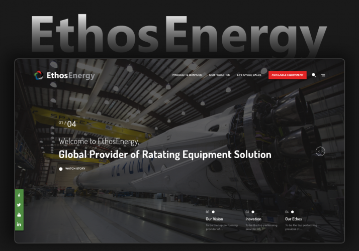 Ethos Energy - WordPress CMS for Easy Publishing screenshot 1