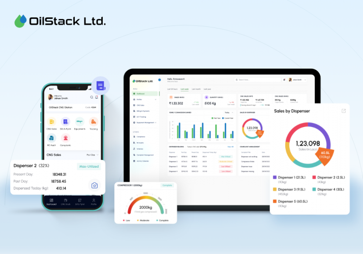 Oil Stack Ltd - Sales Monitoring for CNG Dealers screenshot 1