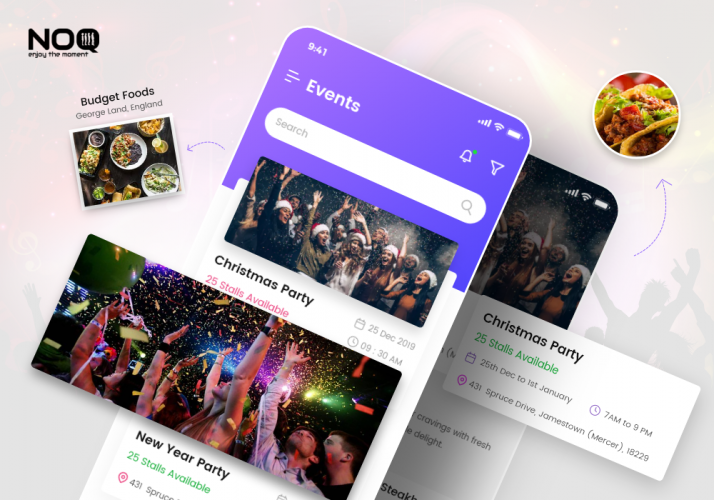NoQ - A Food Ordering Marketplace App screenshot 1