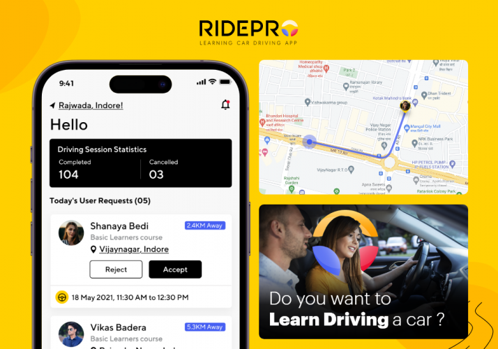 Ridepro - Car Learning Service Application screenshot 1