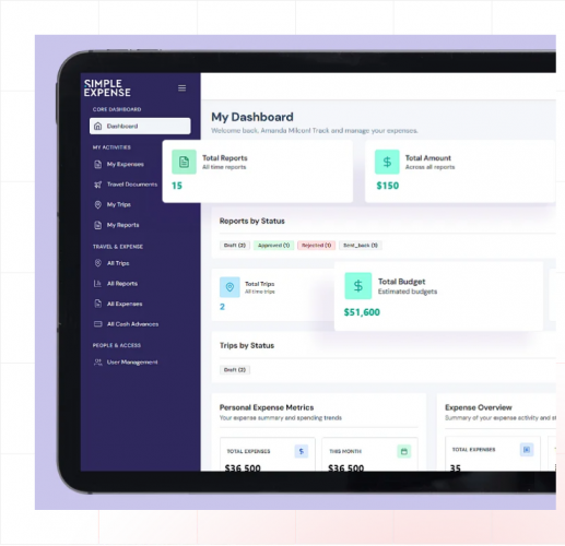 Simple Expense: AI-Powered Personal Finance App screenshot 1