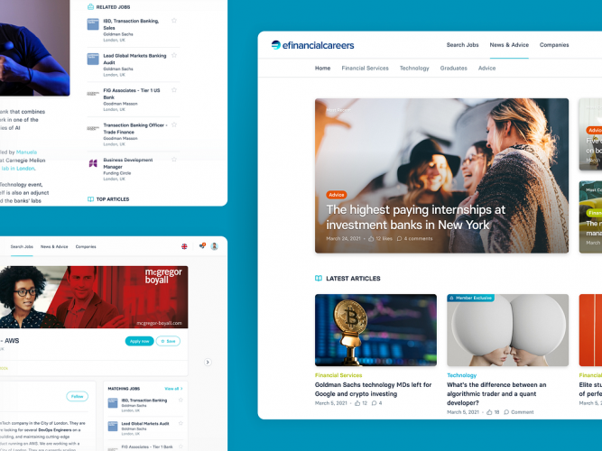 eFinancialCareers - A new era of Finance and Tech job search screenshot 1