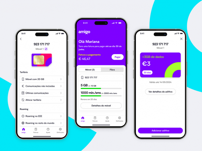 amigo - Designing a brand-new Telecom operator screenshot 1