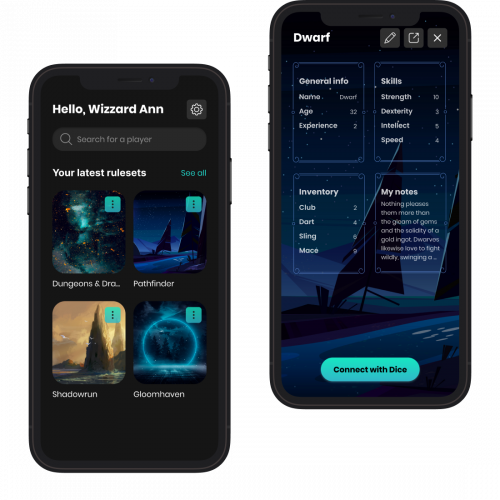 Character Sheet App With IoT Integration screenshot 1
