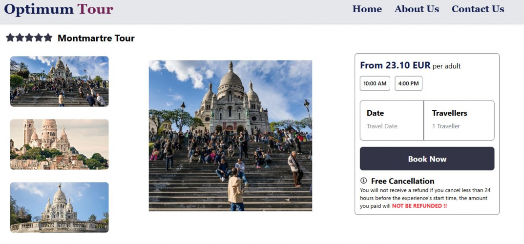 Tours & Tavel Agency Website Design and Development screenshot 2