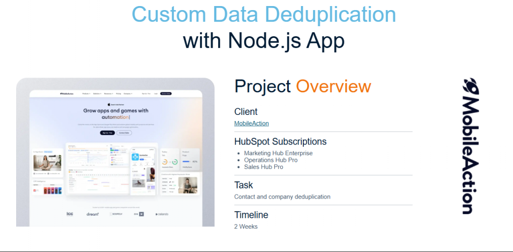Custom Data Deduplication with Node.js App screenshot 2