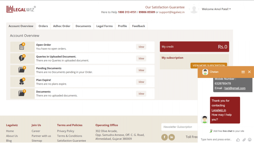 Driving LegalWiz’s unique website traffic growth to 202% within a year screenshot 1