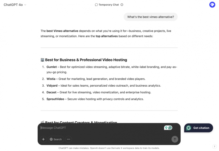 How Gumlet Turned ChatGPT Mentions into 20% of its Inbound Revenue (Case Study) screenshot 1