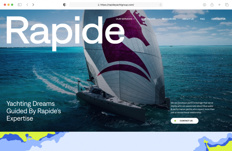 Rapid Yacht Group — Luxury Yacht Website on WordPress screenshot 2