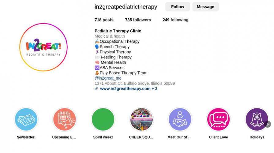 In2Great Pediatric Therapy screenshot 1