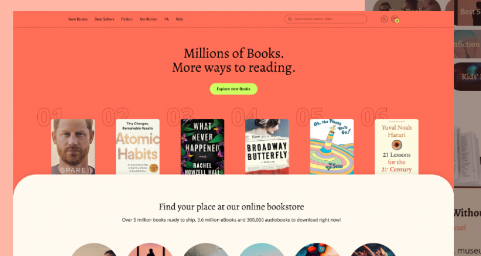 Bookstore screenshot 1