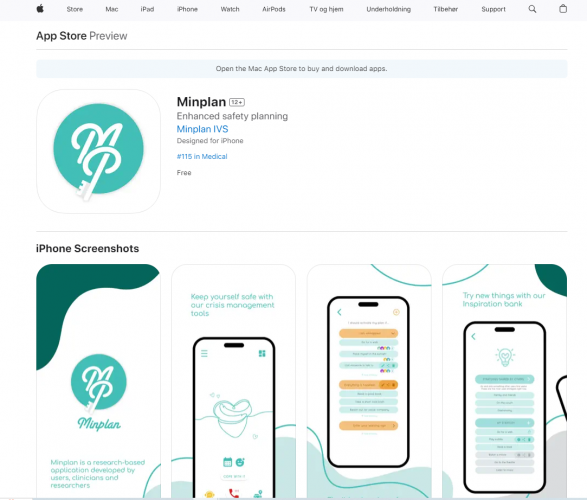 Minplan App:- Psychiatric Safety Plan screenshot 1