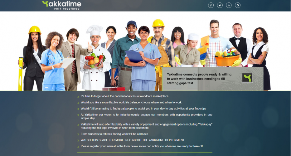 Yakkatime - Real-Time Recruitment IOS app screenshot 1