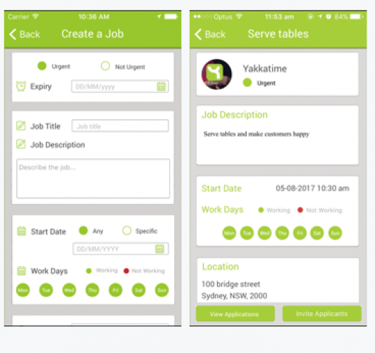Yakkatime - Real-Time Recruitment IOS app screenshot 2