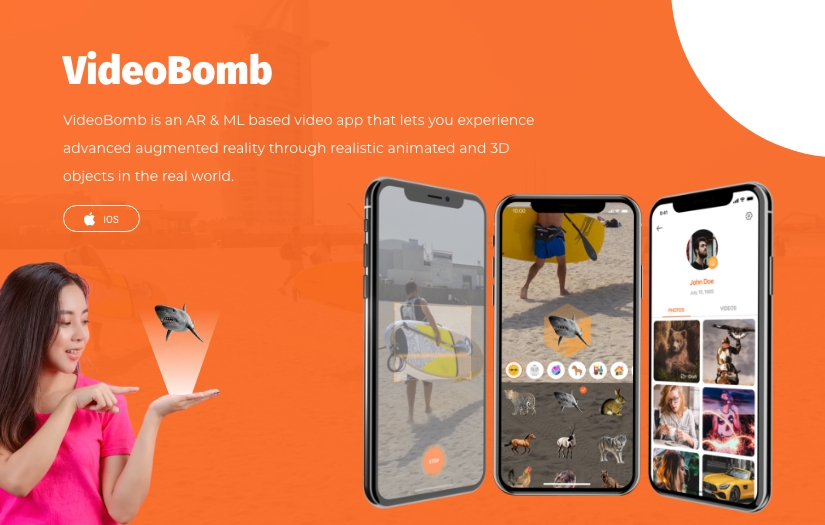 VideoBomb - AR Based Video App screenshot 1