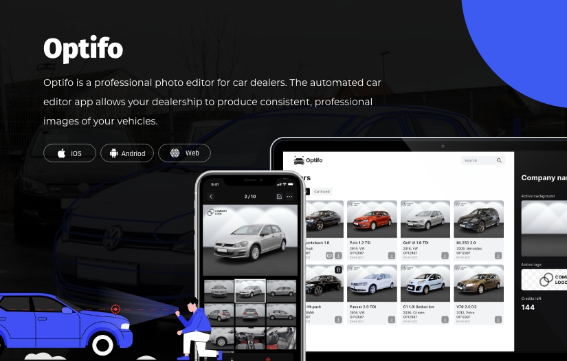 Optifo- Car Photo Editor screenshot 1