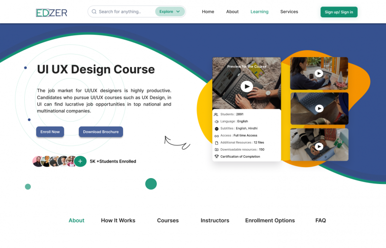 Edzer : Education for Zero Unemployement screenshot 2